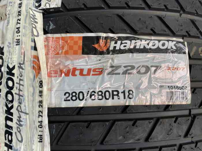 NEUF 2 trains pluie 18 pouces HANKOOK Ventus Z207 1
