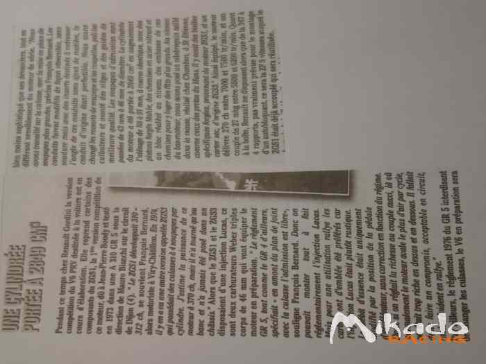 Renault Alpine, Gordini V6 d'usine – photo 6 sur 6
