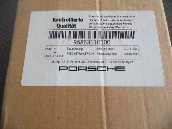 CATADIOPTRE ARRIERE GAUCHE 95863110500 PORSCHE CAYENNE 958 3