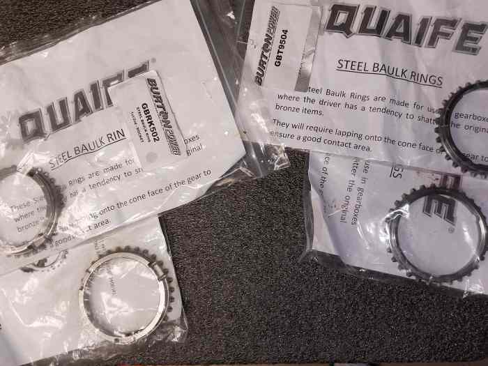 Synchros acier Quaife pour boite T9