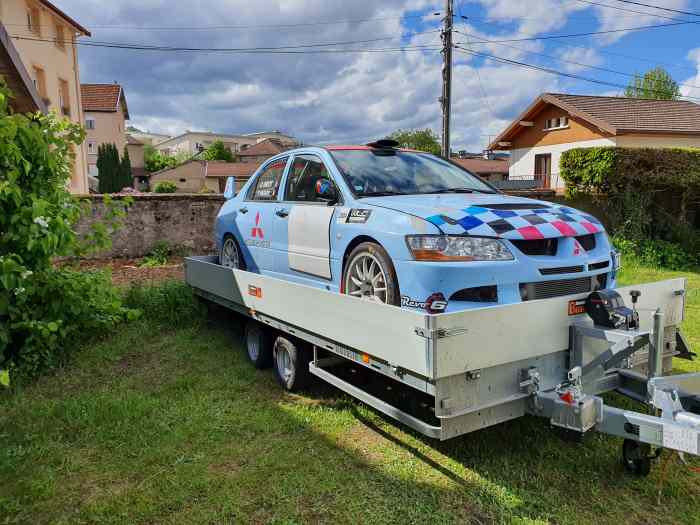 Remorque plateau porte voiture 2T5 avec Ridelles 2