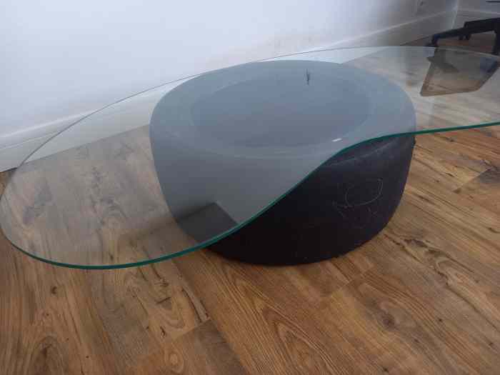 Table basse sur pneu slick 1