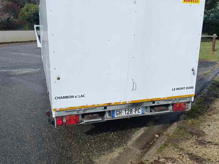 remorque lider ptac 2000 kg double essieus basculante ideal norma 3
