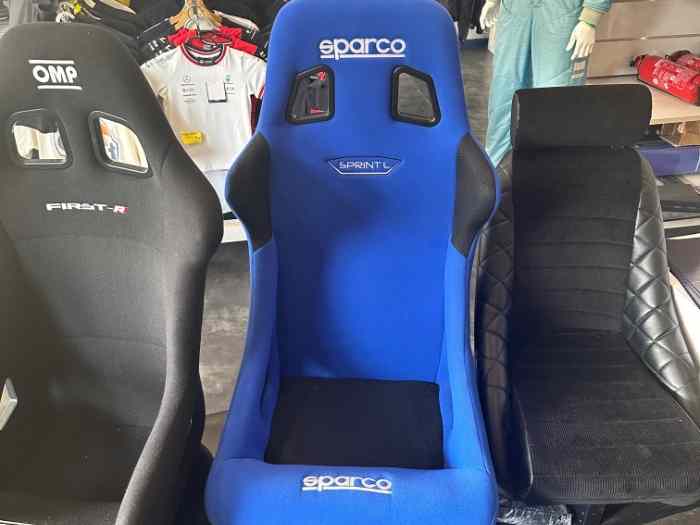 Baquet FIA SPARCO Sprint L bleu 1