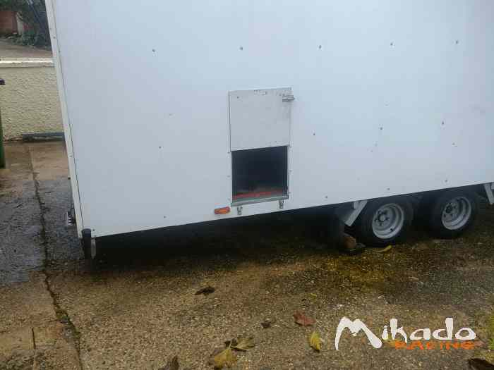 remorque lider ptac 2000 kg double essieus basculante ideal norma 3