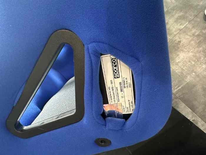 Baquet FIA SPARCO Sprint L bleu 3