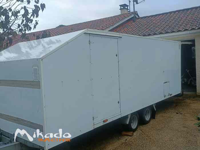 remorque lider ptac 2000 kg double essieus basculante ideal norma 2