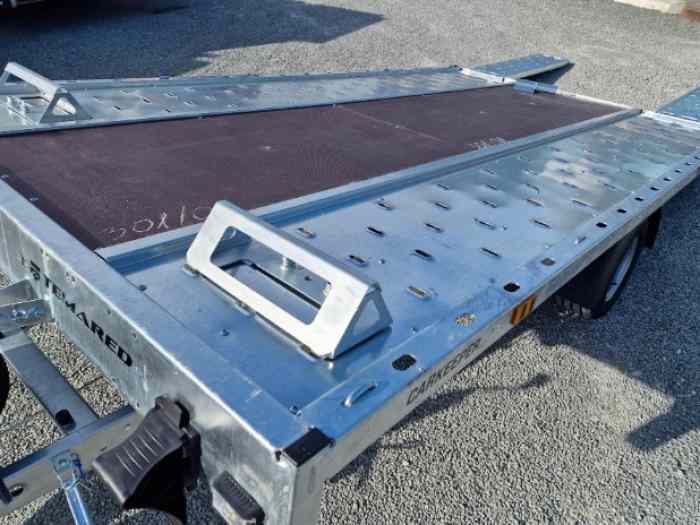 Remorque Porte Voiture 1 Essieu Roues dessous 3.60mX1.90m 3