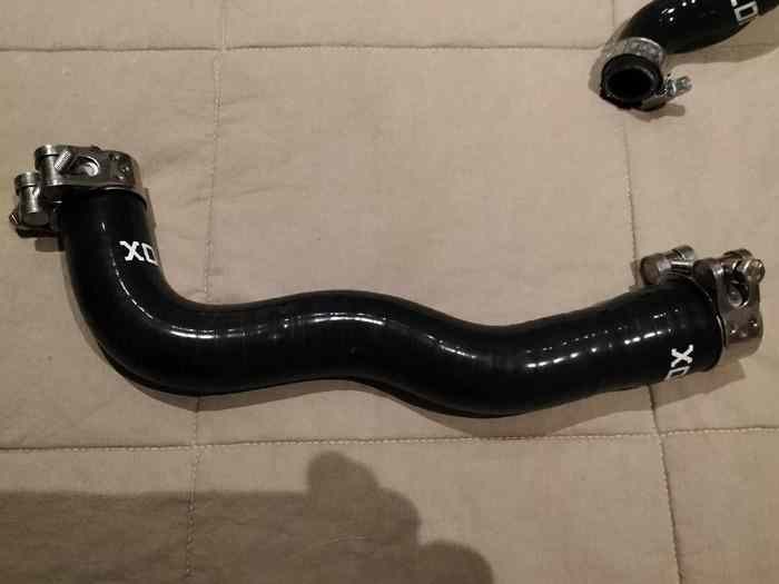 kit 5 durites silicone AX sport noir REDOX (version collector) + colliers inox 1