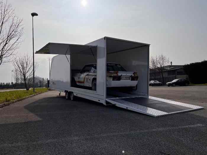 REMORQUE TURATELLO TRANSPORT VEHICULE DE COURSE AUTOMOBILE ESPACE CAMPING CAR SPORT AUTO RALLYE AUTOCROSS 2