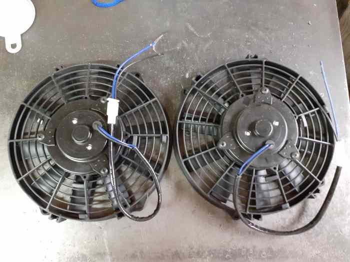 2 ventilateurs SPAL aspirants