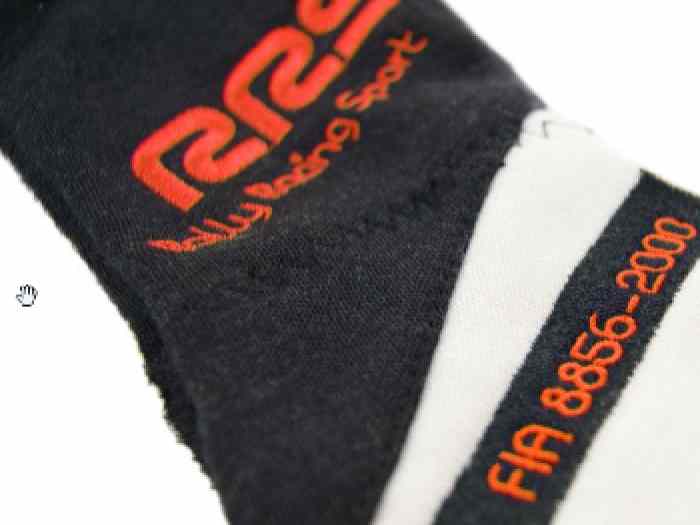 Gants pilote FIA RRS Virage 2 (coutures externes) Noir / Orange Taille S 1