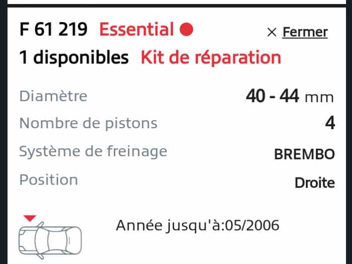 KIT complet Freins AV de 324mm - Gros étriers BREMBO 4 pistons 40/44mm 1