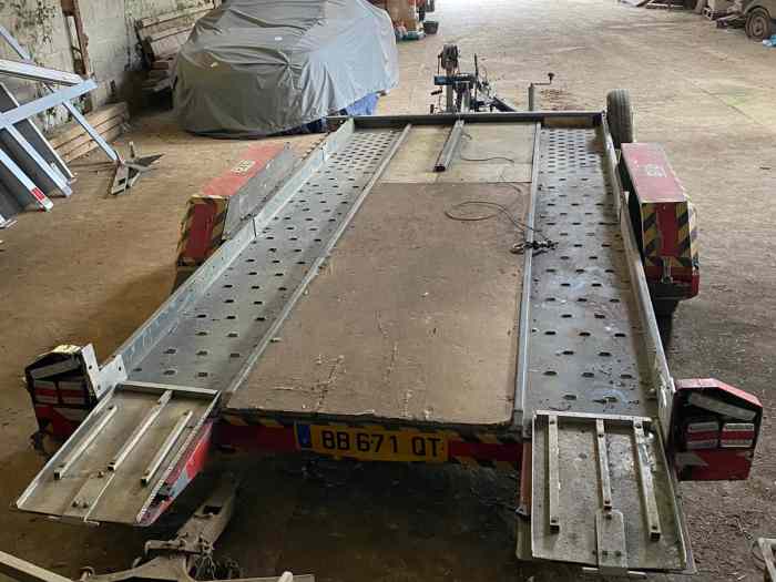 Remorque porte voiture 2000kg, double essieu AMCA NOVAL 0