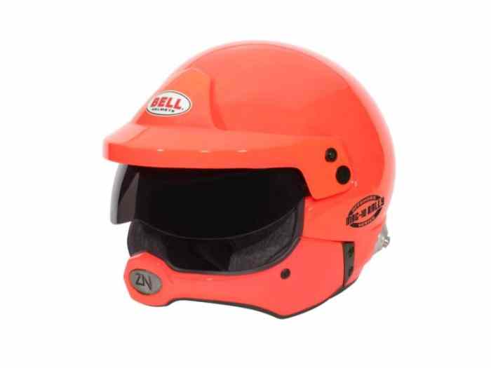 CASQUE FIA JET BELL MAG-10 RALLY PRO 8859-2015/SA2020 OFFSHORE AVEC CLIPS HANS