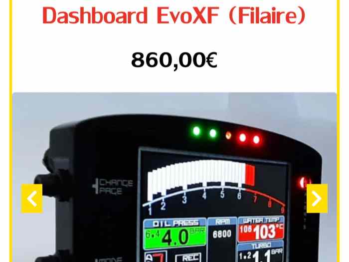 Dashboard MOD7 EVO XF NEUF ET COMPLET