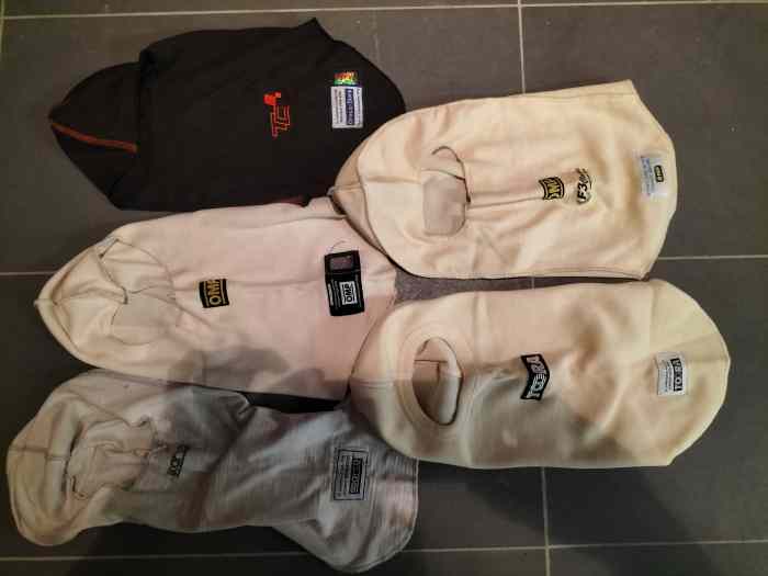 Lot De 3 Cagoules 3 Trous Noir - Balaclava Ski, Moto, Cyclisme - Taille Unique Polyester