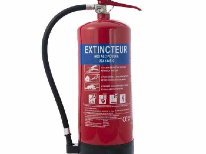 Extincteur à poudre ABC 6 kg 0