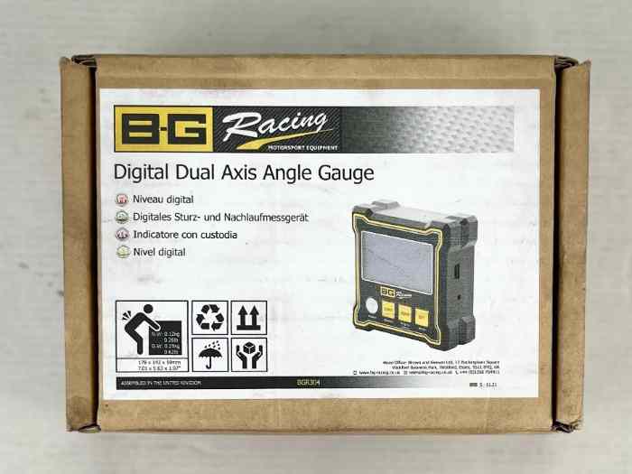 Niveau digital BG RACING sans adaptateur magnétique chasse et carrossage 1