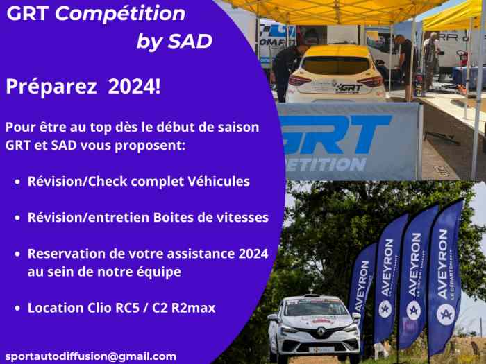 GRT COMPETITION by SAD prépare votre saison 2024