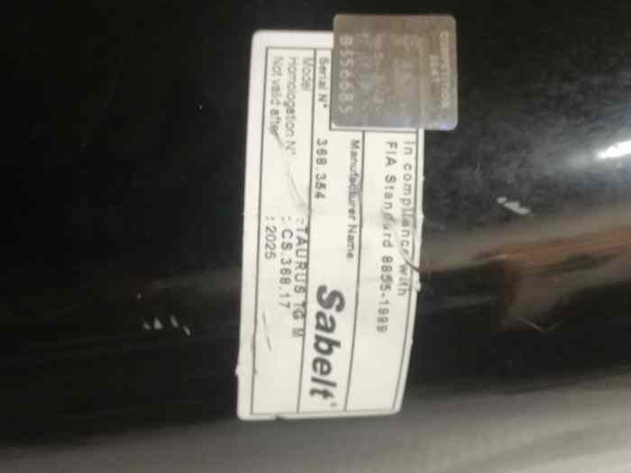 Siège baquet Renault sport Sabelt 2025 2