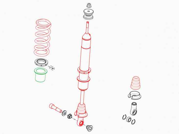 Clio RC5 Rally5 Kit Amortisseurs Terre - USED 1