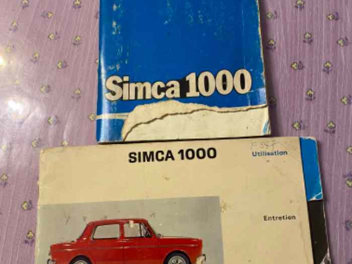 Livres d entretien de simca 1000 0