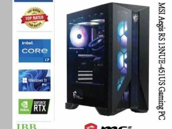 F/S: MSI Aegis RS Aegis RS 450US Intel Corei7 13th Gaming Desktop 3