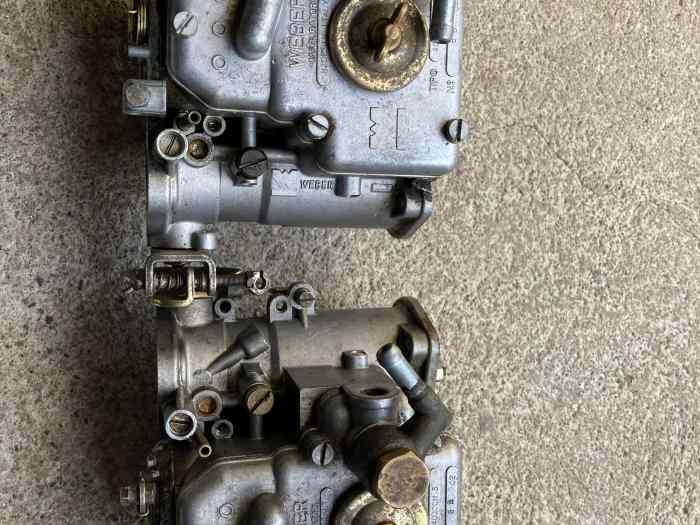 Paire carburateurs Weber 40 DCOM CItroen AX sport Peugeot 205 rally Alfa 75 0