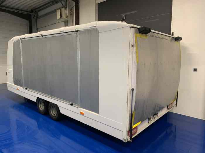 OCCASION - Remorque porte voiture fermée TURATELLO 2500 kg 510 x 220 1