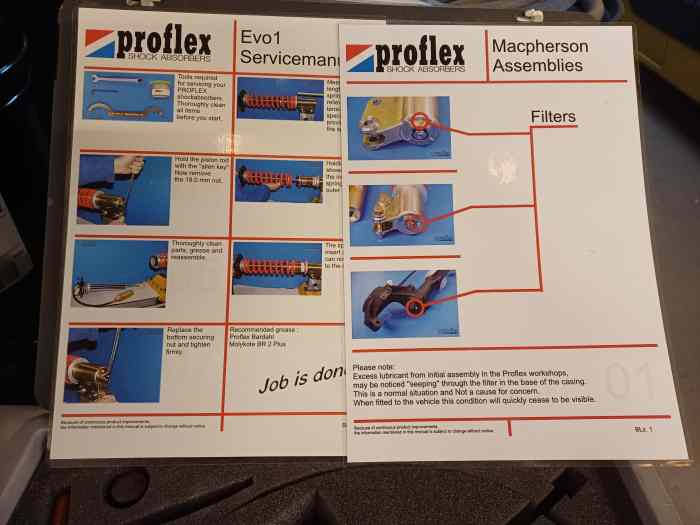 Manette réglage amortisseurs proflex 1