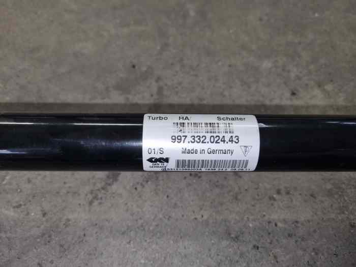 Cardan de Porsche 997 GT 2 RS 997.332.024.43 1