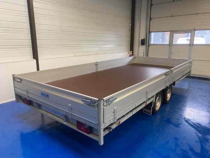 Remorque plateau ridelles HULCO Medax 502 x 223 3000kg - En stock 2