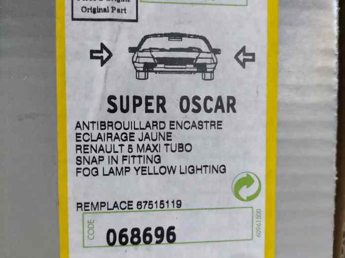 OPTIQUES DE PHARES ET ANTIBROUILLARS CIBIER SUPER OSCAR 3