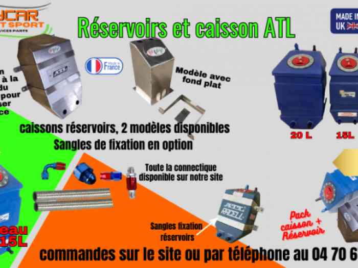 Reservoir atl et caisson alu