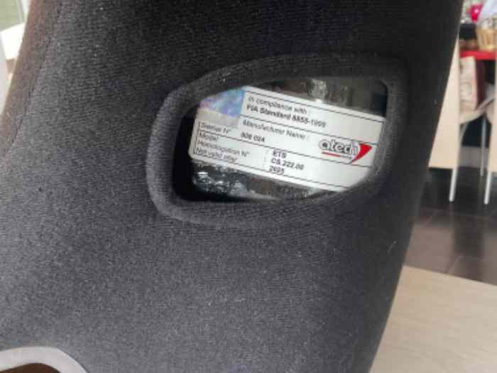 Baquet GT2I ( atech ) validité 2025 ( VENDU ) 1