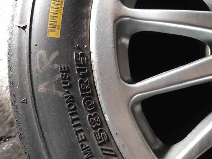 2 pneus hankook T91 en 15 1