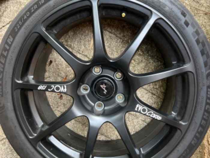 Jeu de roues Evo Corse Michelin Cup2 pour A110S ou R 1
