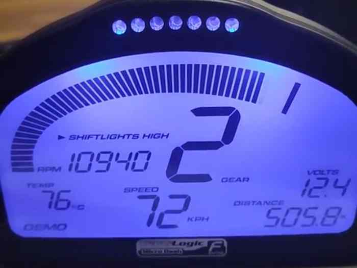 Compteur Racing Translogic Micro Dash F Series 1