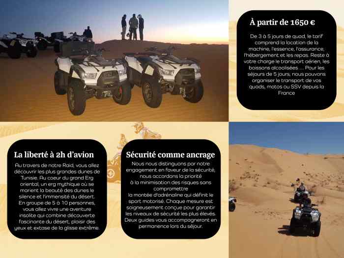 Séjour Tunisie Moto Quad SSV 3