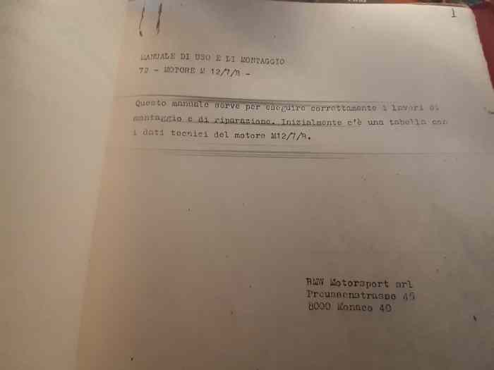 manuale uso e montaggio motore f. 2 bm...