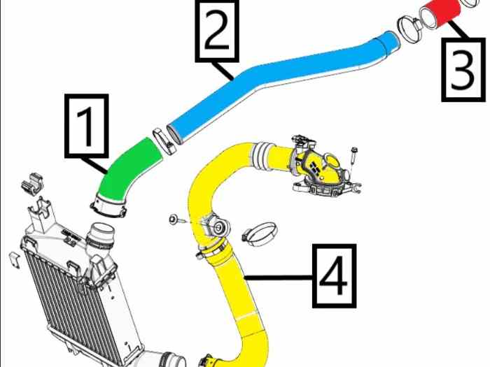 Durite échangeur Clio 4 R3T 3