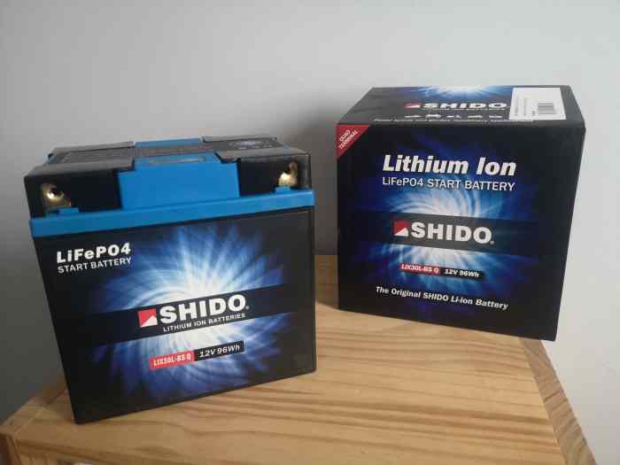 Batterie Lithium Ion SHIDO 0