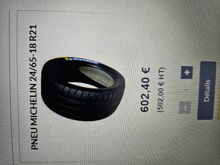 pneus neuf michelin 24/65.18 1