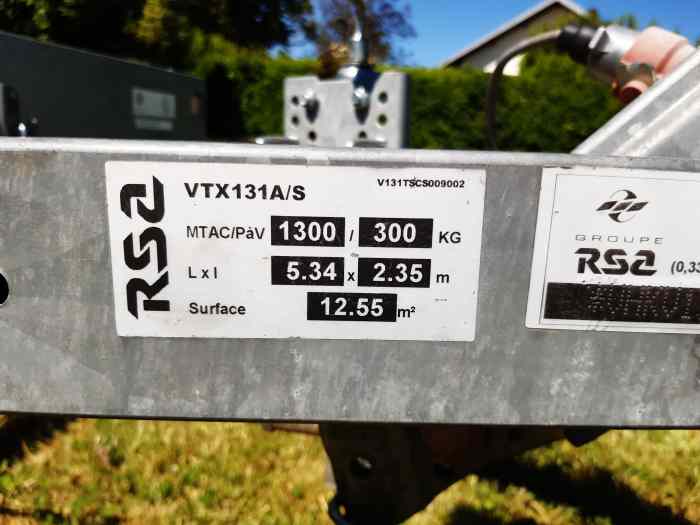 Remorque porte voiture satellite 1300kg 3