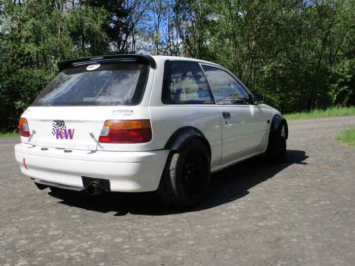 Toyota Starlet 1,3 16V, ex. Gr. H Bergrennfahrzeug, Wiechers Zelle, Renngetriebe kurz, Gazelle Fahrwerk, Flachschieber uvm. 1