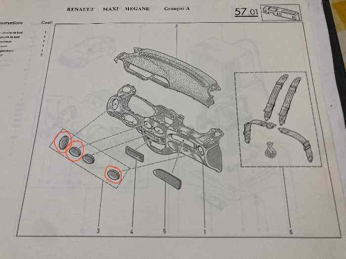 Pièces carbone tableau de bord Renault Maxi Megane 5