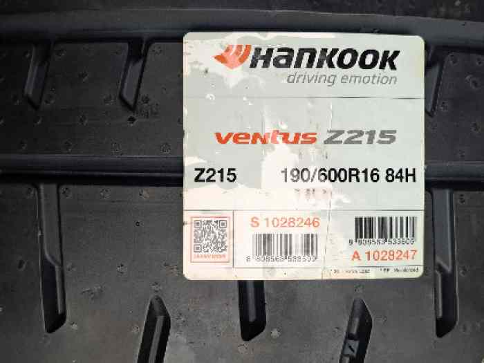 Pneus Hankook Z215 avec E, neufs 4pc 1