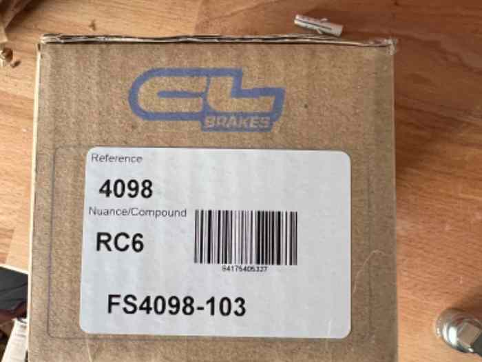 Plaquettes CL-RC6 Clio 3 RS / Megane 2 RS neuf 4098