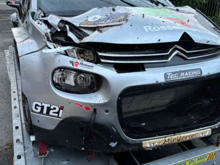 C3 rally 2 accidenté